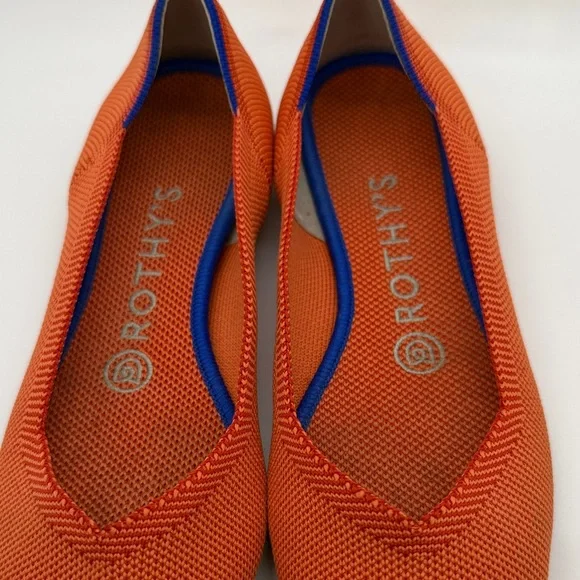 Rothy's Vibrant Orange Flats - Picture 4 of 11